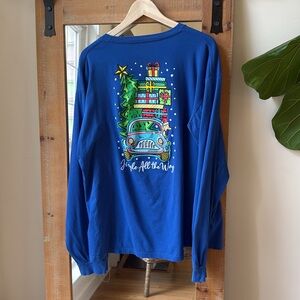 Southern Y’all Christmas in the South Long Sleeve Tee Size 2XL